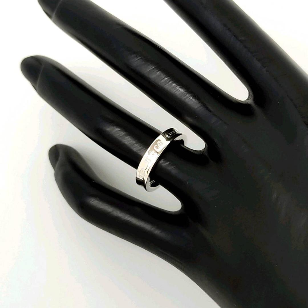 極美品】ティファニー TIFFANY リング 10号 1837ナロー シルバー 指輪