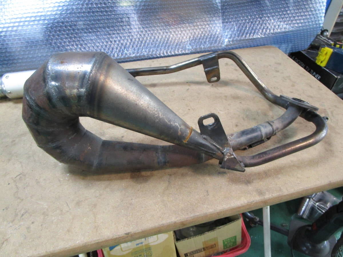 中古 ジョグ90 アクシス90 左出しチャンバー 3WF 3VR 社外チャンバー
