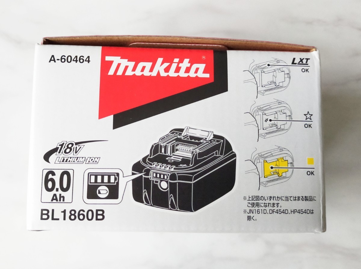 新品未使用未開封♪マキタ バッテリー 18V 6.0Ah BL1860B www.esole.eu
