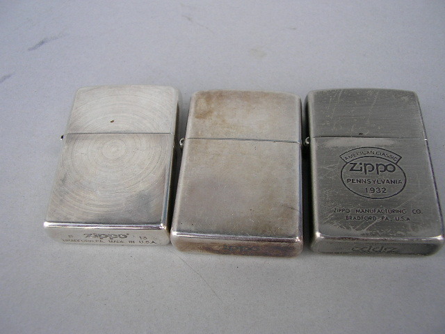 ☆Zippo ジッポー　3点　シルバーカラー_画像1