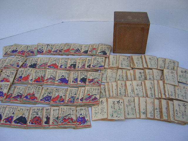 ☆江戸時代 百人一首 木箱 版画 200枚揃い 武将 姫 | drdazhi.com