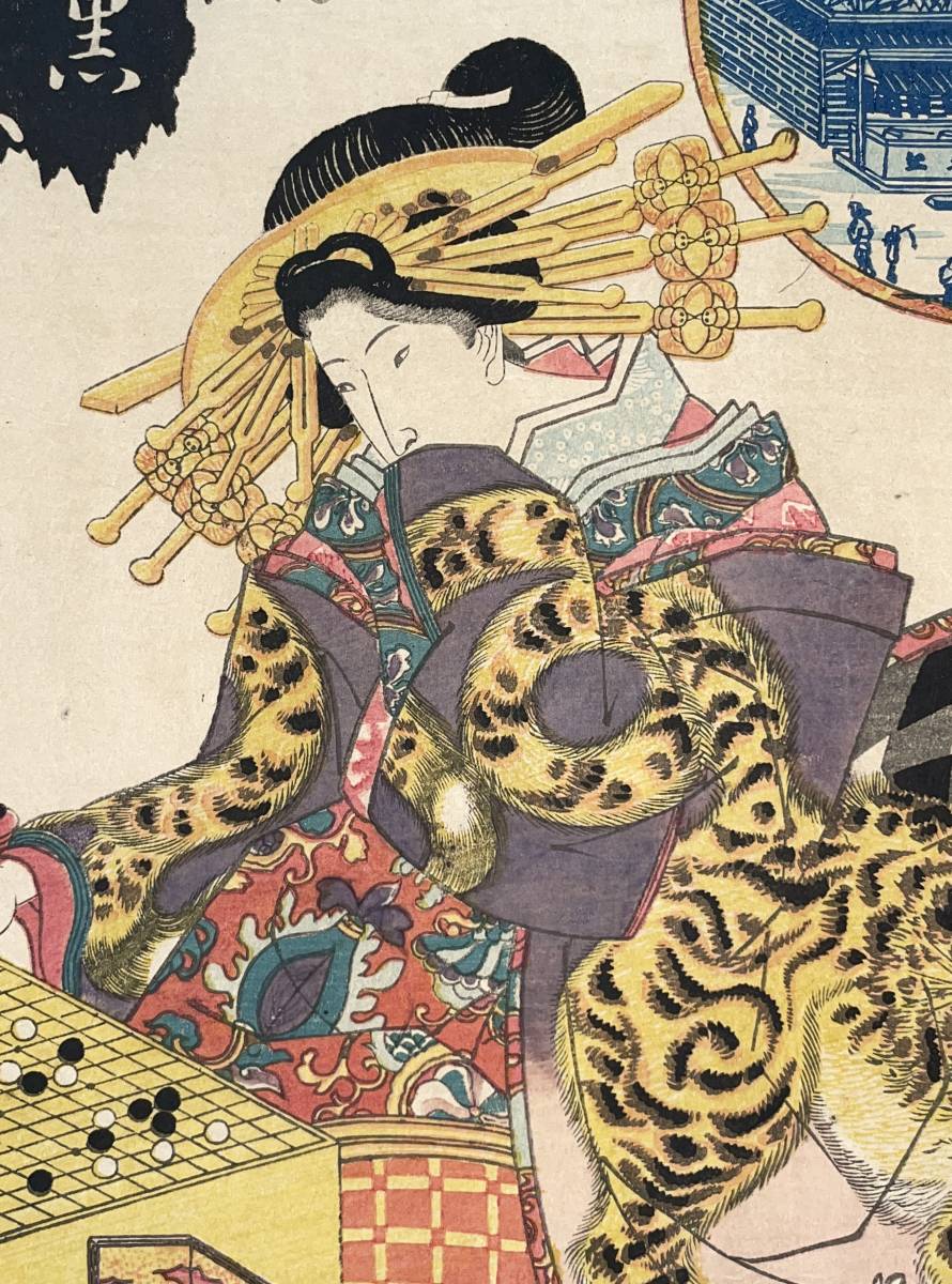 hana_desu15 囲碁の浮世絵 東都七福詣の内 傳通院大黒天 貞虎 hana_desu15 囲碁の浮世絵 東都七福詣の内 傳通院大黒天 貞虎