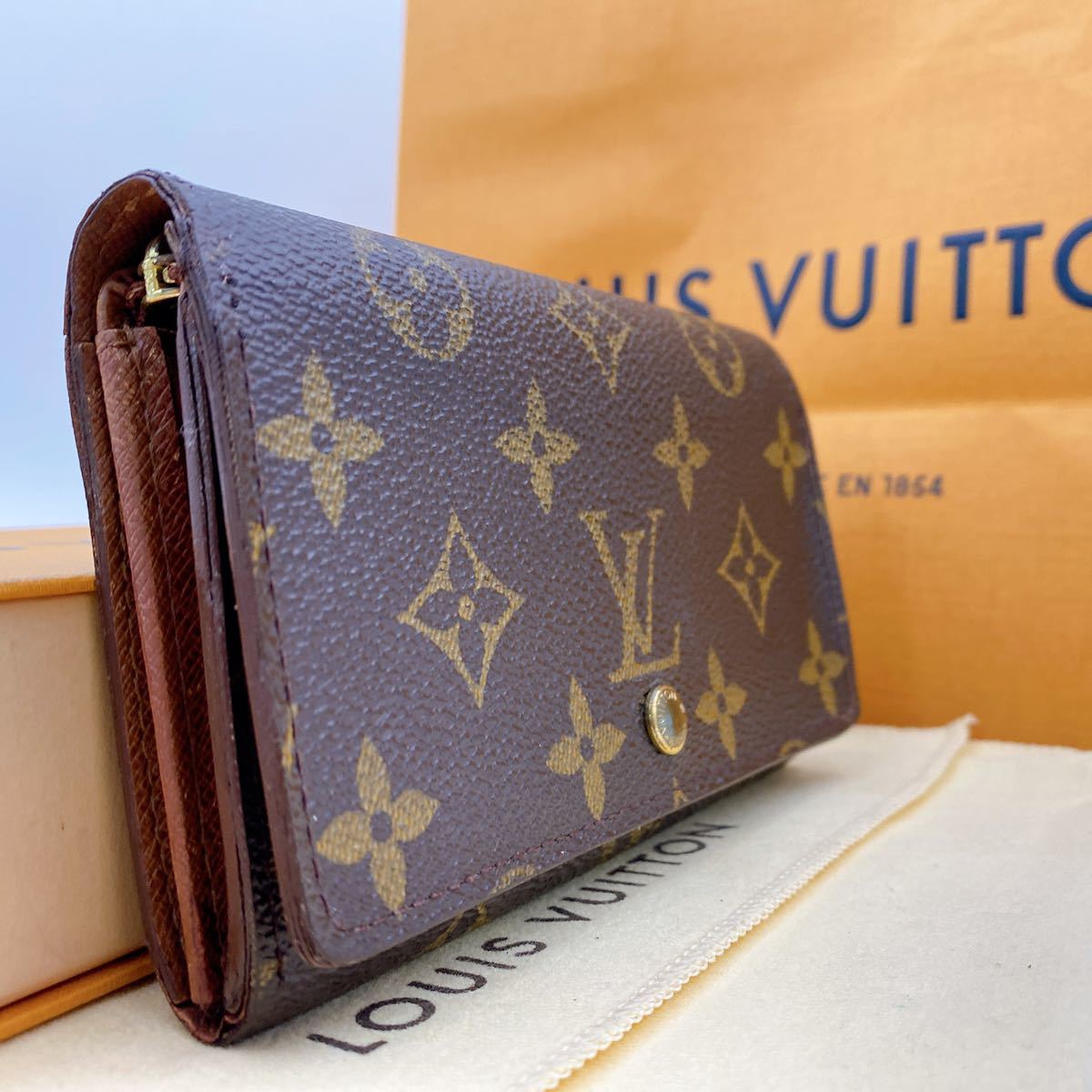 A217【正規品】LOUIS VUITTON ルイヴィトン モノグラム ポルトフォイユ