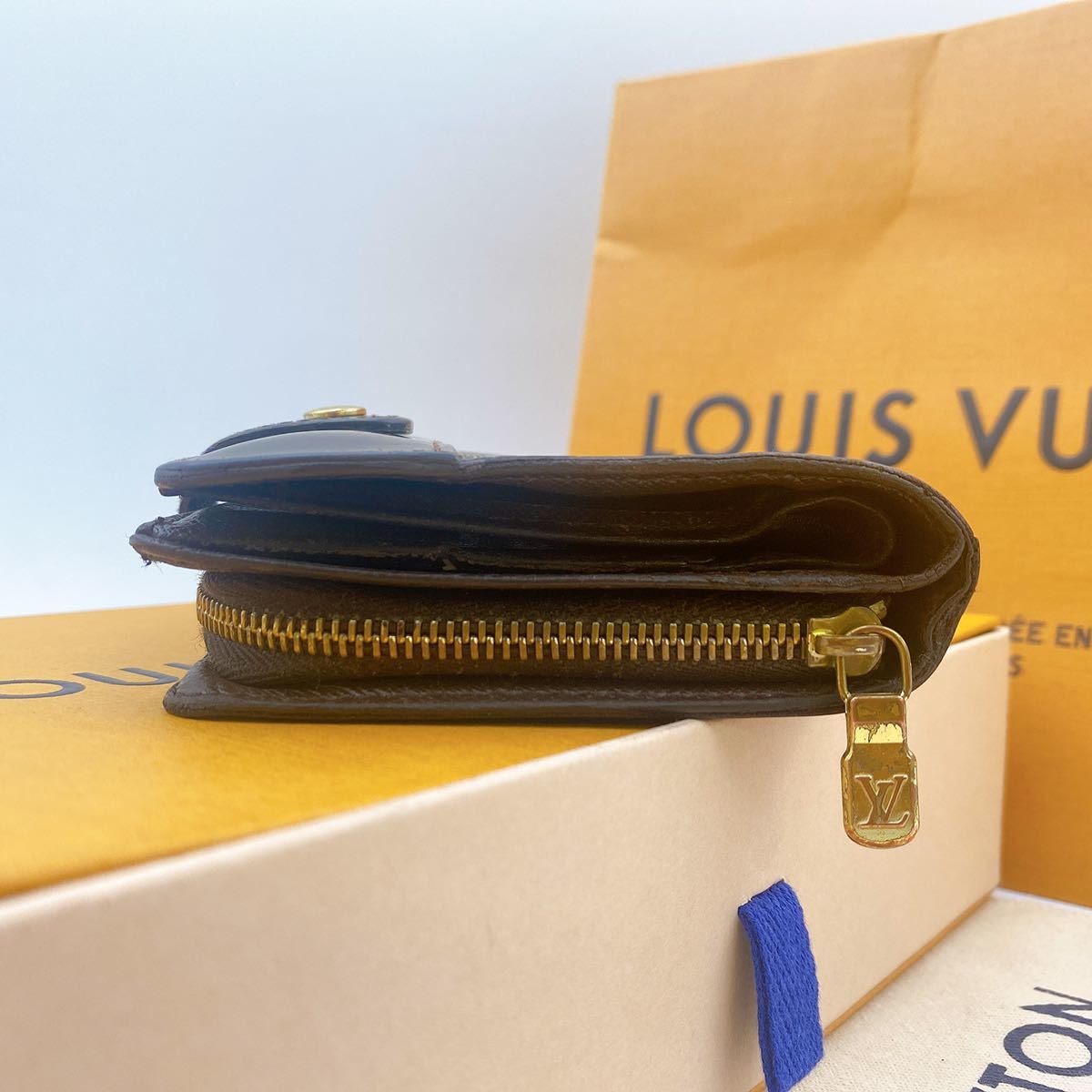 A368【正規品】LOUIS VUITTON ルイヴィトン ダミエ コンパクトジップ