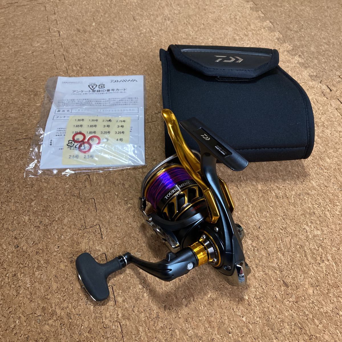ダイワ 18 トーナメントISO 2500SH-LBD 超美品 レバーブレーキリール