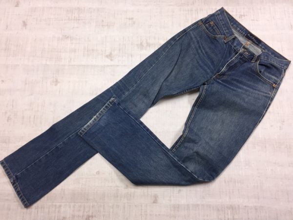 USA製 Earl Jean アールジーン 古着 Y2K 00's アメカジUSEDウォッシュ ブーツカット デニムパンツ ジーンズ ボトムス レディース 25 青_画像1