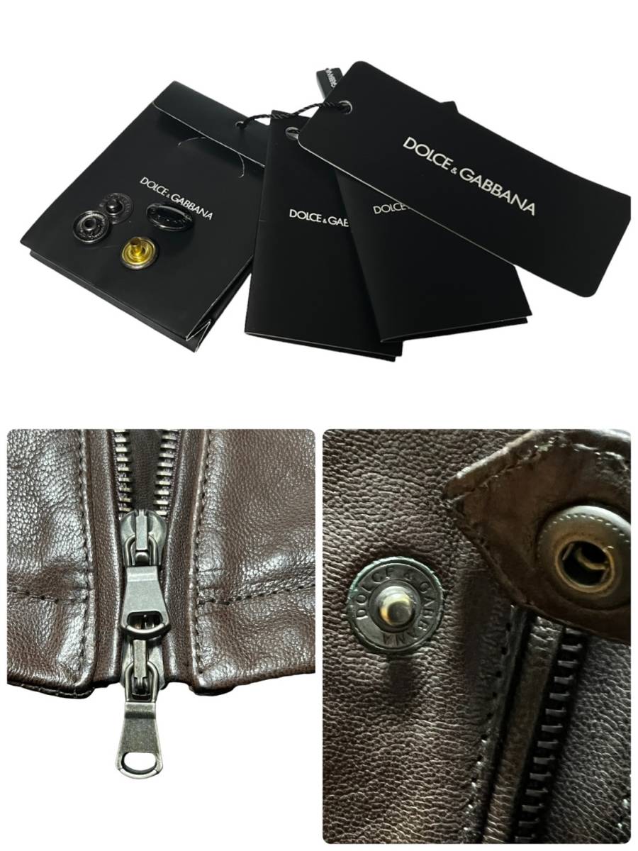 ☆レア ゴート☆ Dolce&Gabbana レザージャケット 50/L GOATSKIN