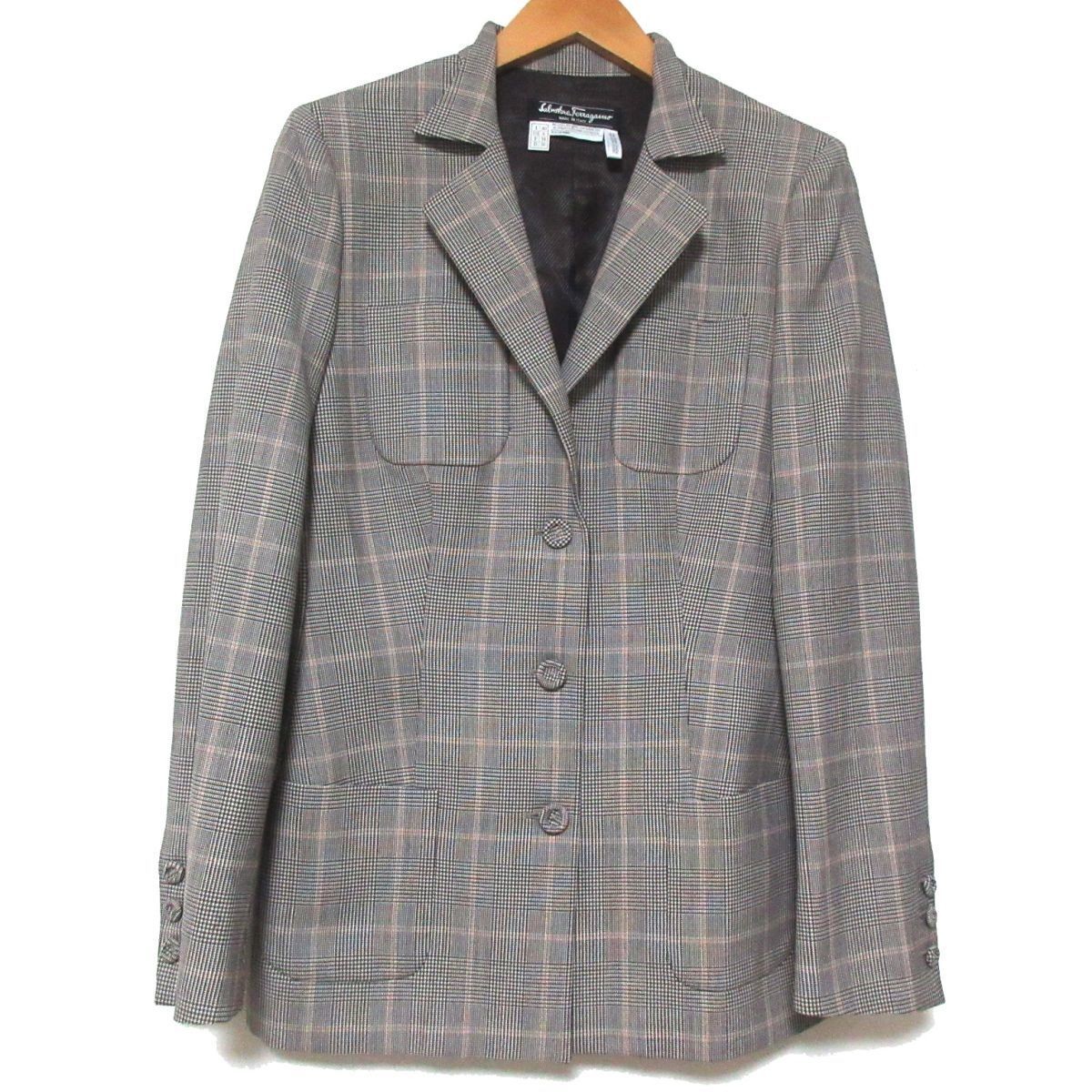 ほぼ未使用 Salvatore Ferragamo サルヴァトーレフェラガモ グレン