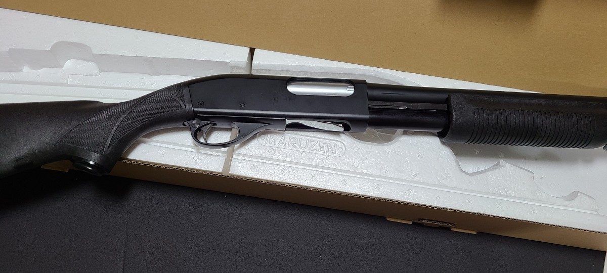 ショットシェル大量 ガスガン マルゼン M870 ブラックバージョン LIVE