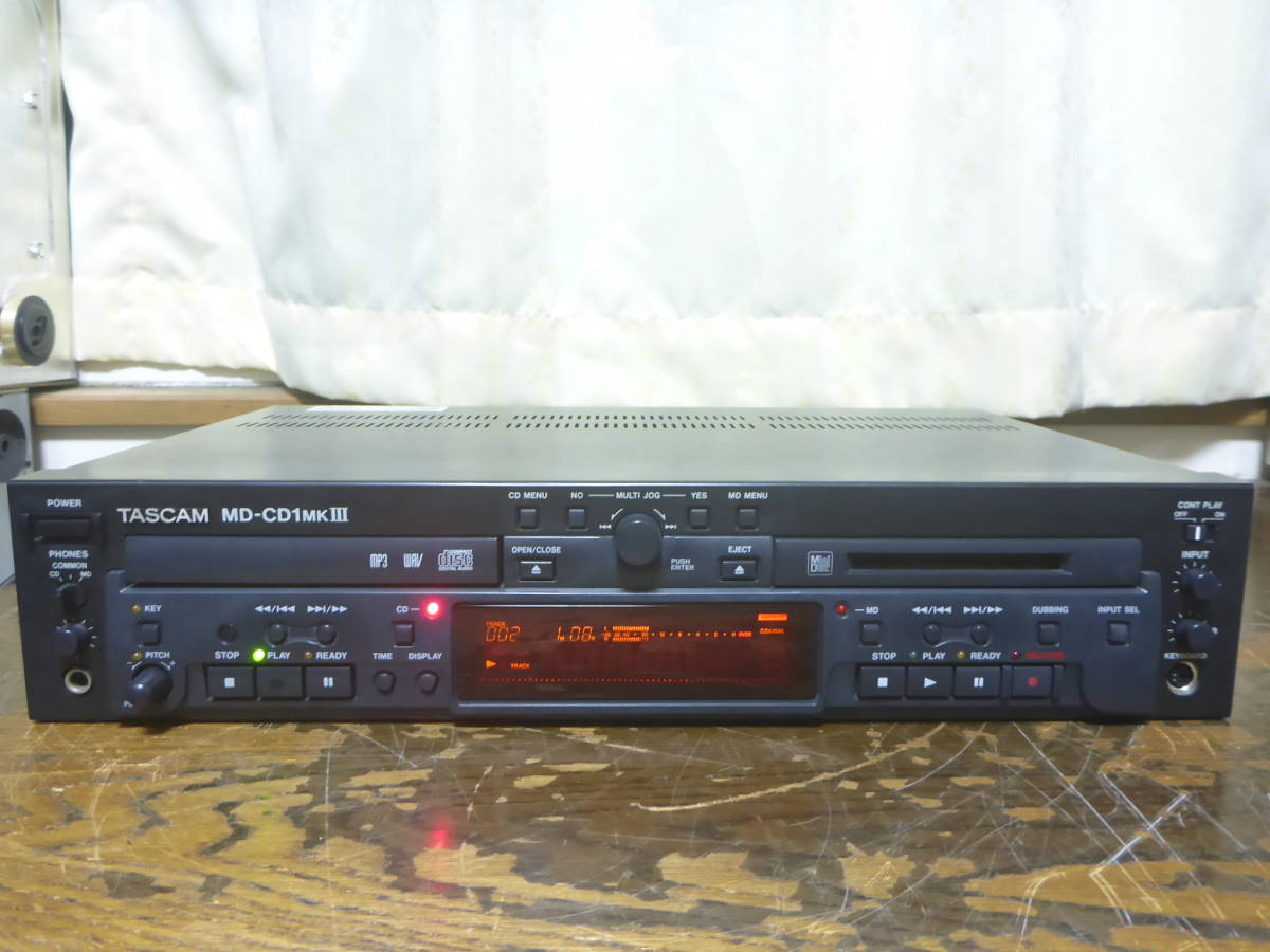 TASCAM MD-CD1 MKⅢ 業務用CDプレーヤー/MDレコーダー タスカム www