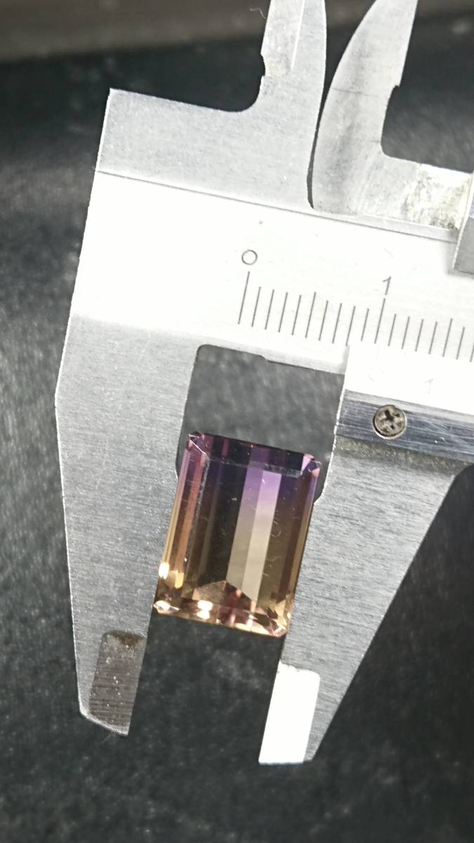 アメトリン 8.1ct 大粒バゲッドカットルース 04603202909_画像7