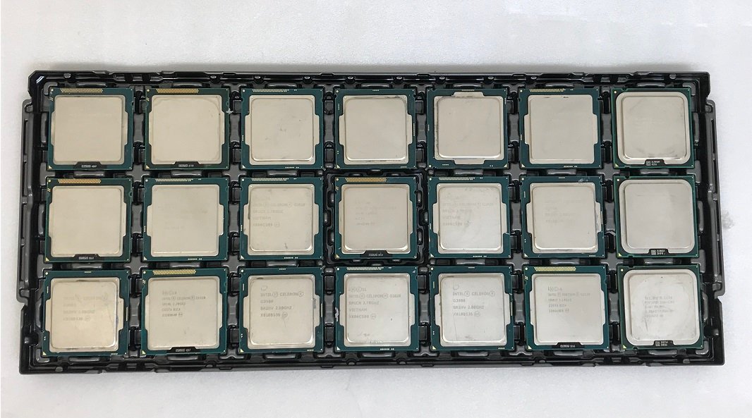 CPU Intel Celeron G1620 G2120 G540 Core 2 DUO G1820 G3900 Pentium DUAL-CORE など まとめて21個 中古 動作未確認_画像1