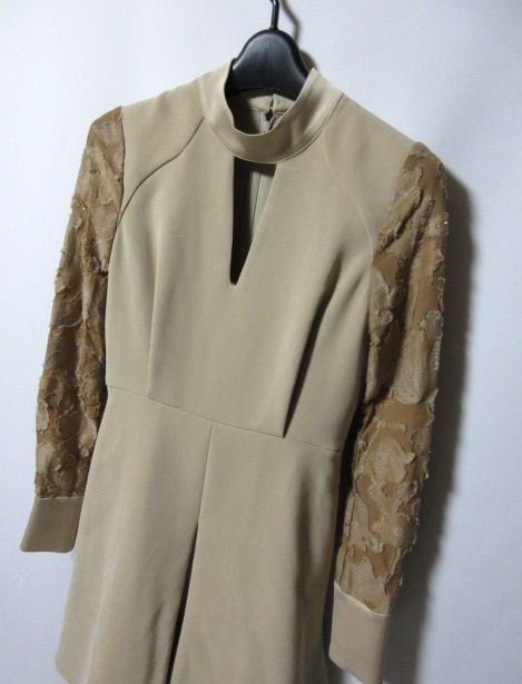 Mame Kurogouchi マメ クロゴウチ MM16AW-DR018 袖ジャガード ドレス