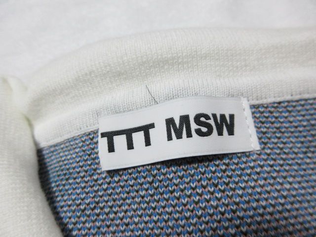 日本最大級 22SS TTT_MSW ティー ニット カーディガン ニット/セーター