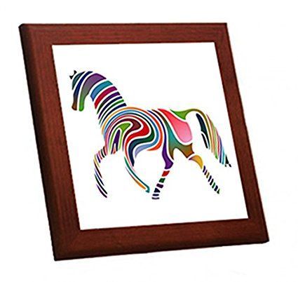 虹の馬の木枠付きフォトタイル_画像1