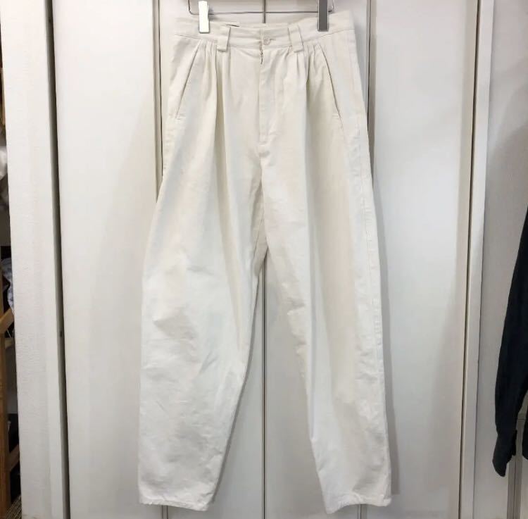 GUCCI Cotton High-waist Trousers(44)ハイウエストタックパンツ 2020リゾートコレクション
