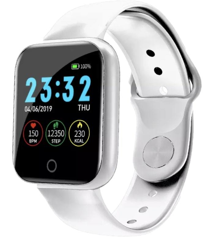 i5 スマートウォッチ　高性能　腕時計　多機能　大人気カラー　デジタル時計　ホワイト☆_画像1