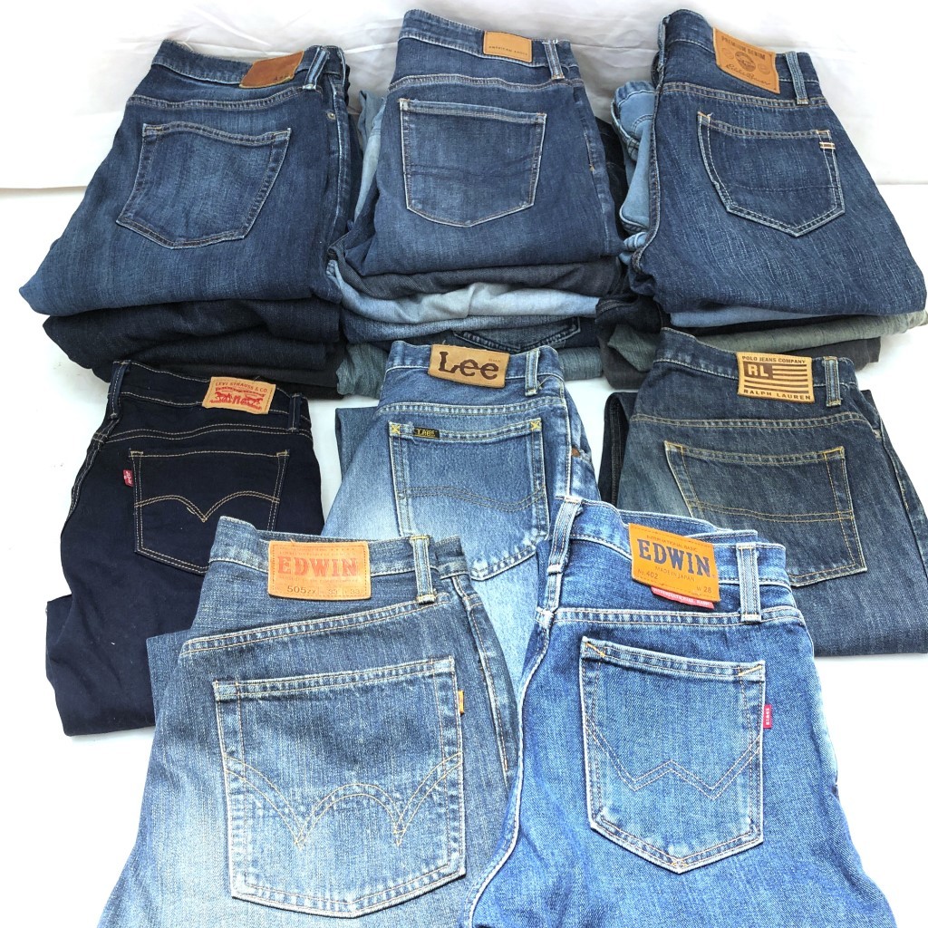 【大量21本セット】デニムパンツ ジーンズ まとめ メンズ レディース Levi's/EDWIN/Wrangler/Lee/Ralph Lauren/Eddie Bauer/他_画像1