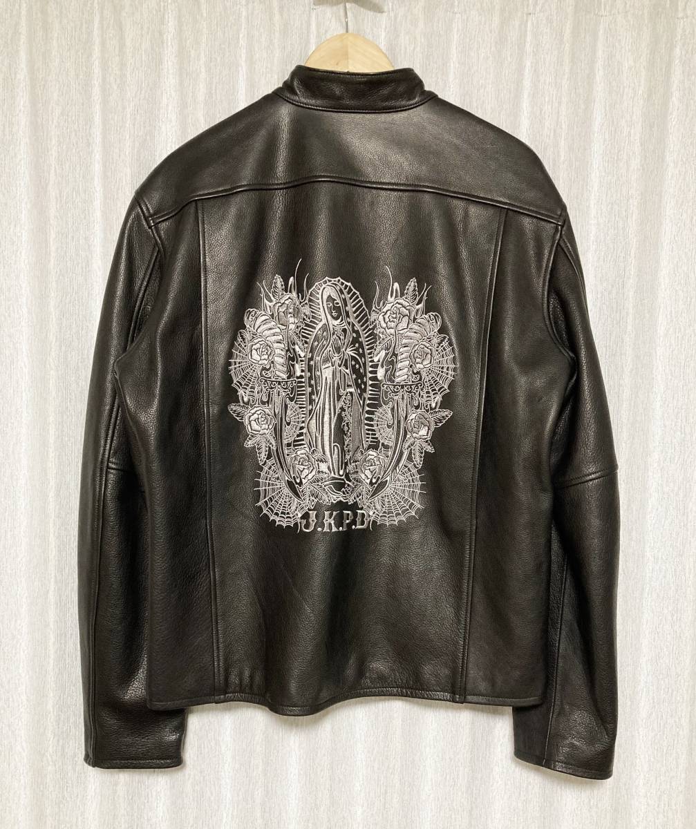 超高品質で人気の 44 レザージャケット シングルライダース 合唱マリア