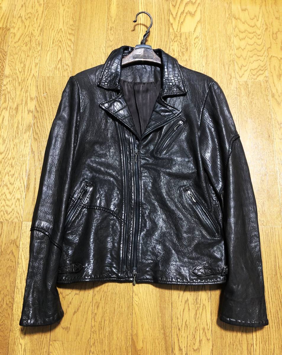 EL BANDIDO by 14th addiction] 定価50万 クロコ切替 ダブルライダース