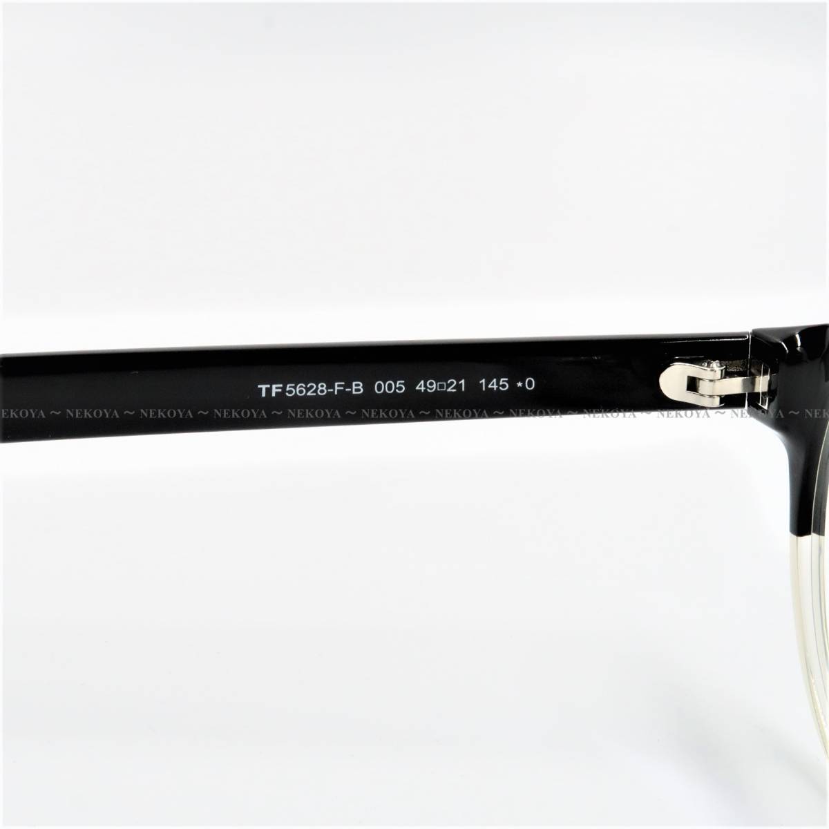 TOM FORD TF5628 メガネ ブルーライトカット 黒×クリア トムフォード