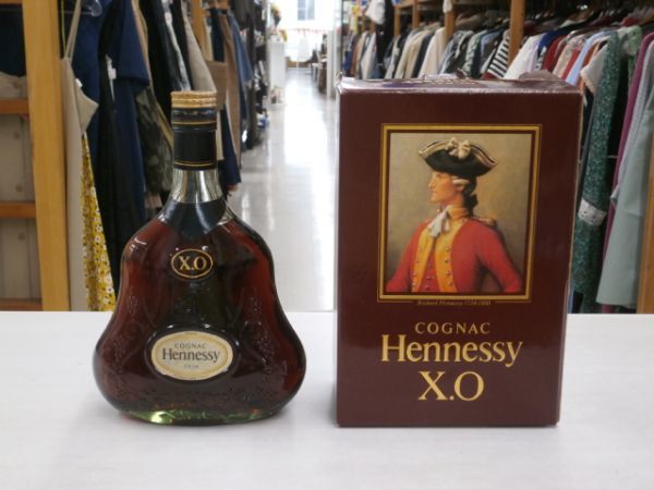 S581【Hennessy/ヘネシー】XO コニャック☆金キャップ・グリーンボトル