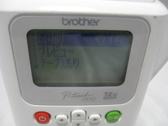 brother ブラザー P-touch ピータッチ ラベルライター PT-J100　動作品_画像2