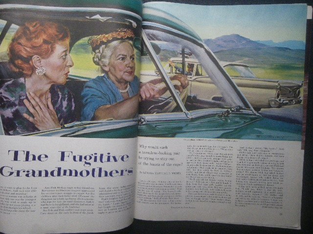 1959 year The Saturday Evening Post Constantin Alajalov cover da glass DC-8 Douglas DC-8/bo- ring / Sata te-* Eve person g* post 