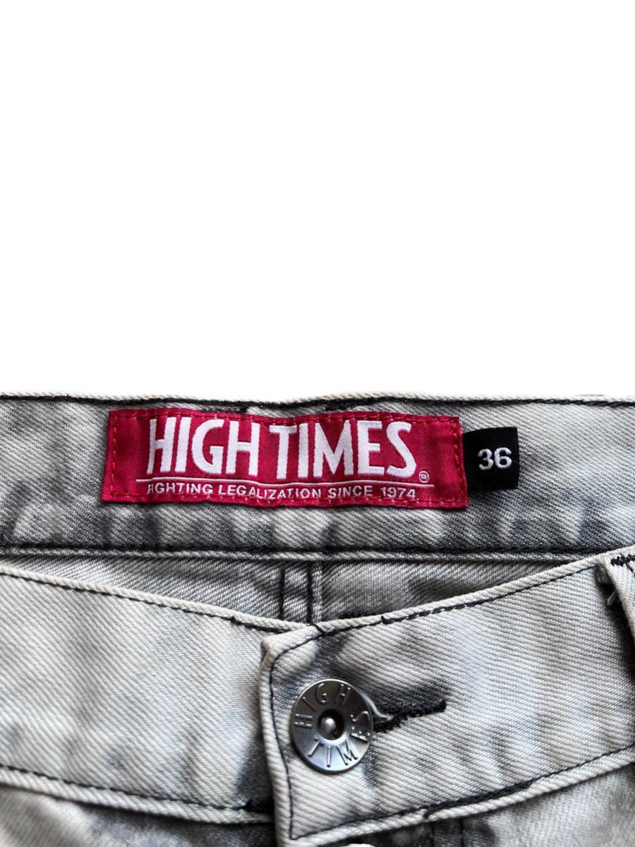 HIGH TIMES】ケミカルウォッシュ ハンドリメイク デニムパンツ HIGH TIMES】ケミカルウォッシュ ハンドリメイク デニムパンツ