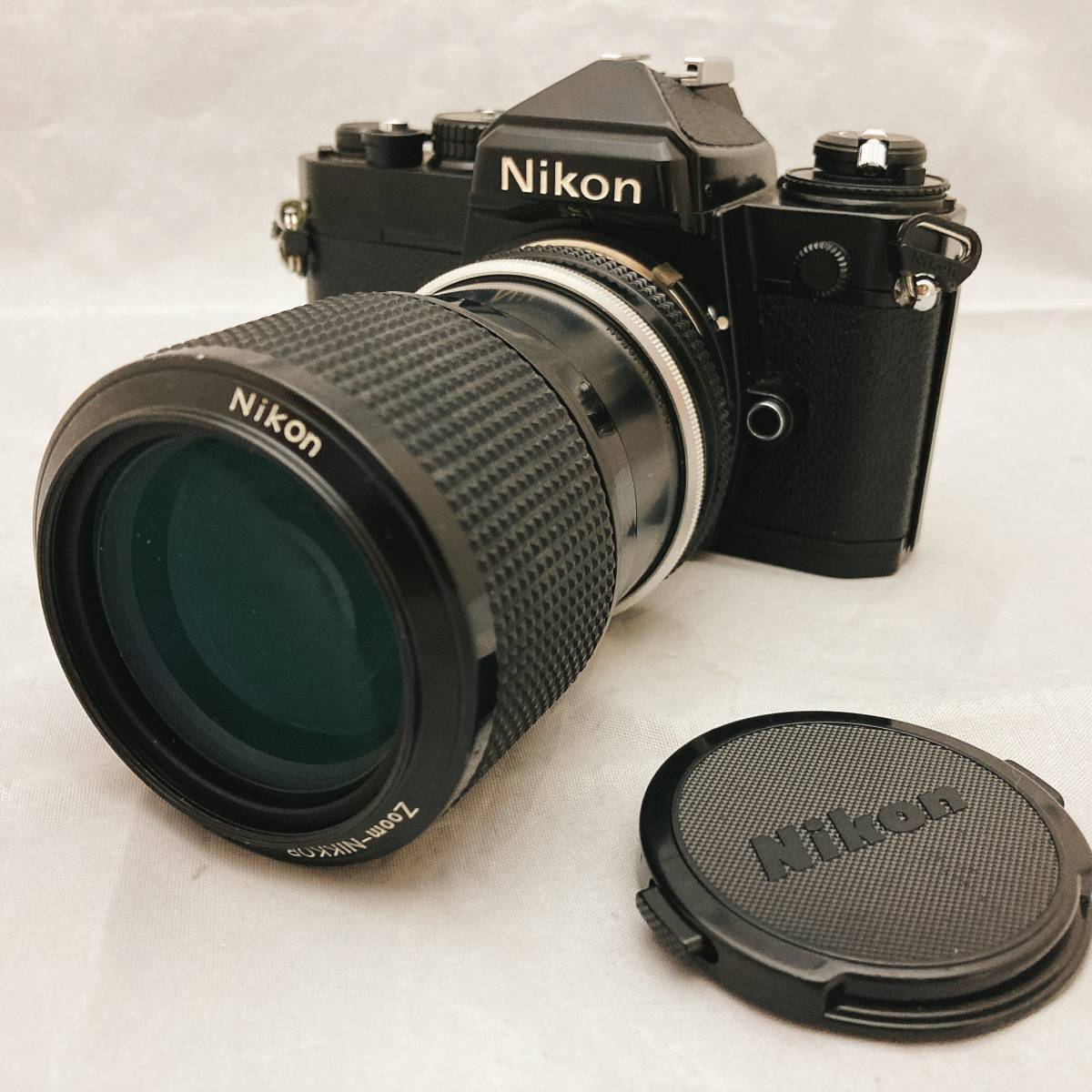 【送料無料】 超貴重！Nikon 一眼レフカメラ、43〜86mmズーム、50mm単焦点 F フィルムカメラ