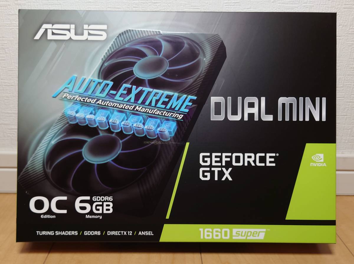 ASUS DUAL-GTX1660S-O6G-MINI NVIDIA GeForce 1660 SUPERを搭載 yumac.com
