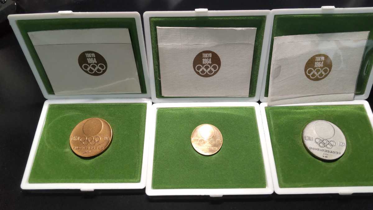 東京オリンピック 1964年 記念メダル 金銀銅 三種_画像2