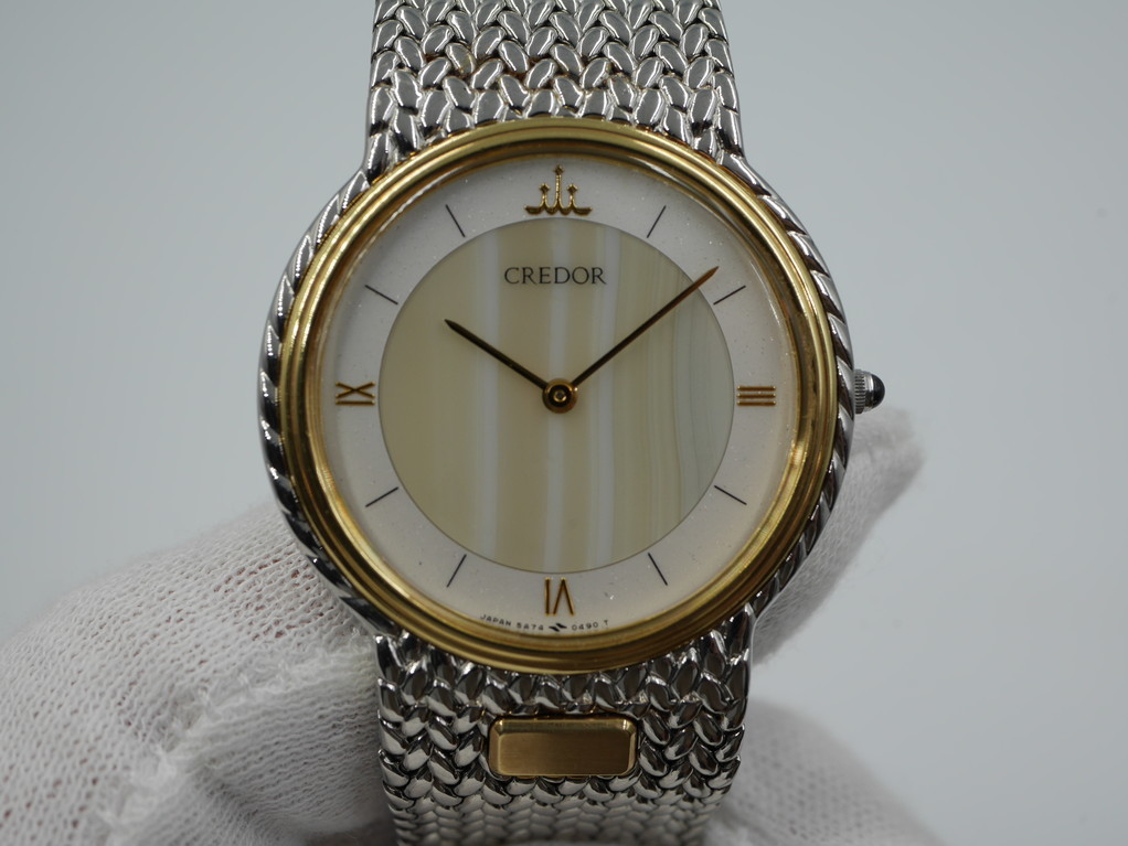 美品 ✨稼動品】SEIKO CREDOR☆クレドール☆18Kベゼル☆腕時計-