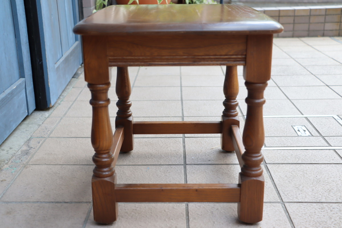 ercol アーコール エルム材 サイドテーブル コーヒーテーブル イギリス