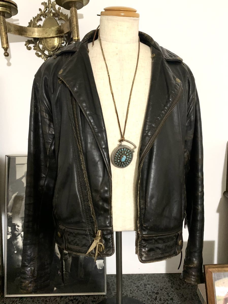 特大 ビンテージ ナバホ族 ハンドメイド スターリングシルバー