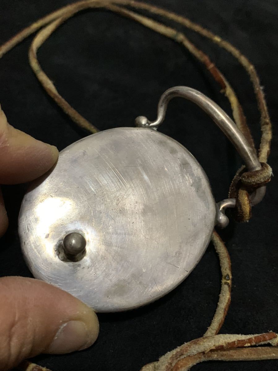 特大 ビンテージ ナバホ族 ハンドメイド スターリングシルバー