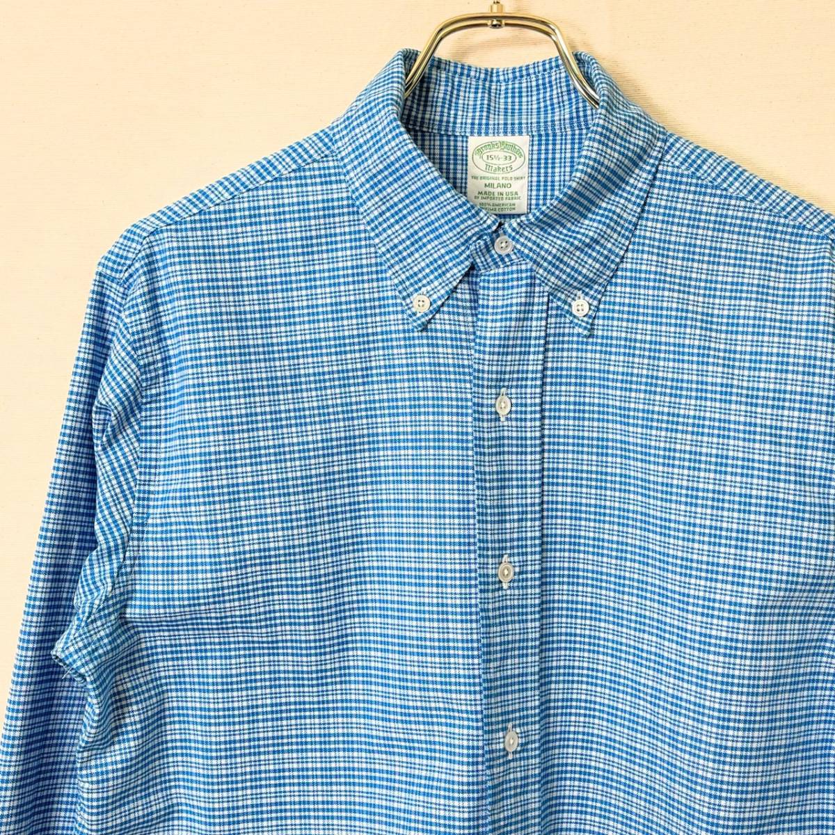 希少《 Mint Condition / MILANO FIT / 15.5-33 》2000s 極上品【 Brooks Brothers ビンテージ オックスフォード BDシャツ アメリカ製】_画像1