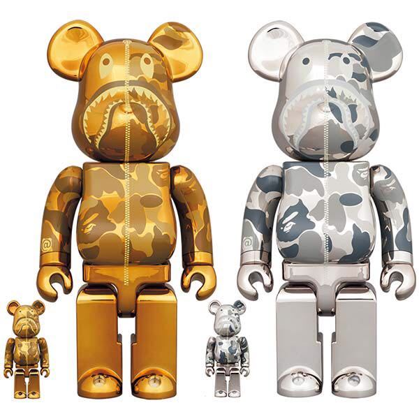 BE@RBRICK BAPE CAMO SHARK 100% & 400% www.nickstellino.com