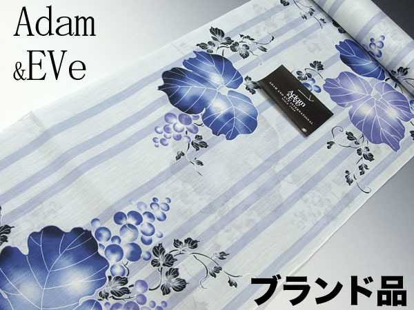 ★TSUNET【新品】ブランド Adam & Eve 綿麻 浴衣地 ゆかた地 日本製
