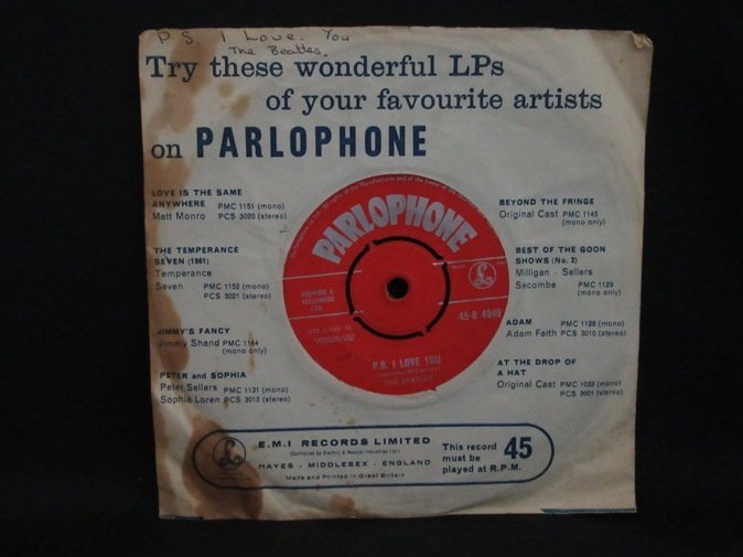 7インチ☆BEATLES☆Love Me Do UK Parlophone Red オリジナル ロック
