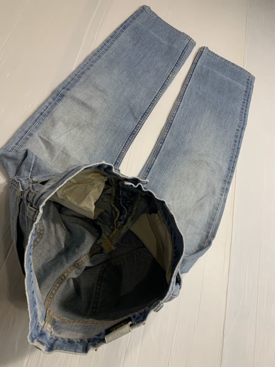 Lee ...　 сделано в Японии ...　101B  выцветшее   Denim  　...　 кнопка ... джинсы  　 тяжелый  способ ... Denim  　 брюки  　W28×33  около 73cm  кожа ...