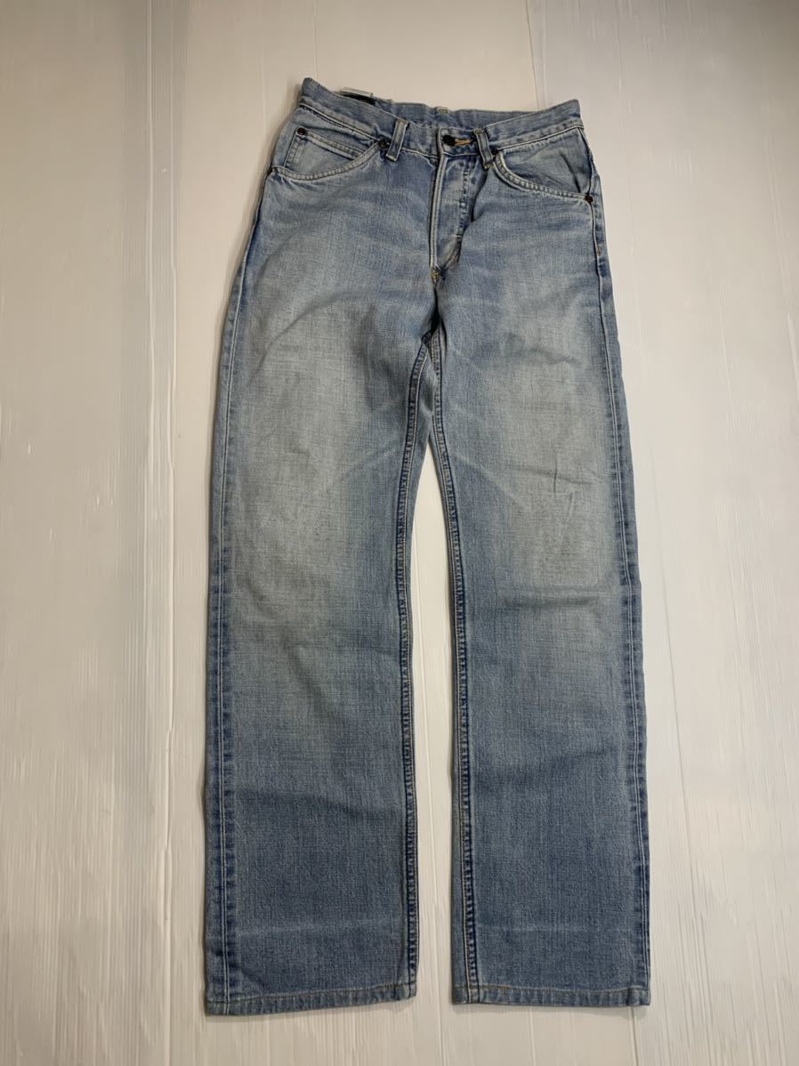 Lee ...　 сделано в Японии ...　101B  выцветшее   Denim  　...　 кнопка ... джинсы  　 тяжелый  способ ... Denim  　 брюки  　W28×33  около 73cm  кожа ...
