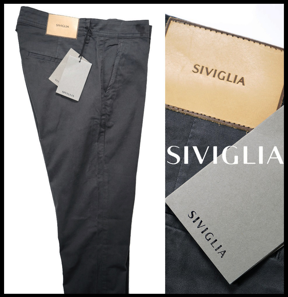 Lサイズ 新品3 1万 Siviglia シビリア 伊製 高級感と清潔感を併せ持つ佇まい ウォッシュドコットンストレッチテーパードチノパンツ34 84 86 Historico Mejoredu Gob Mx