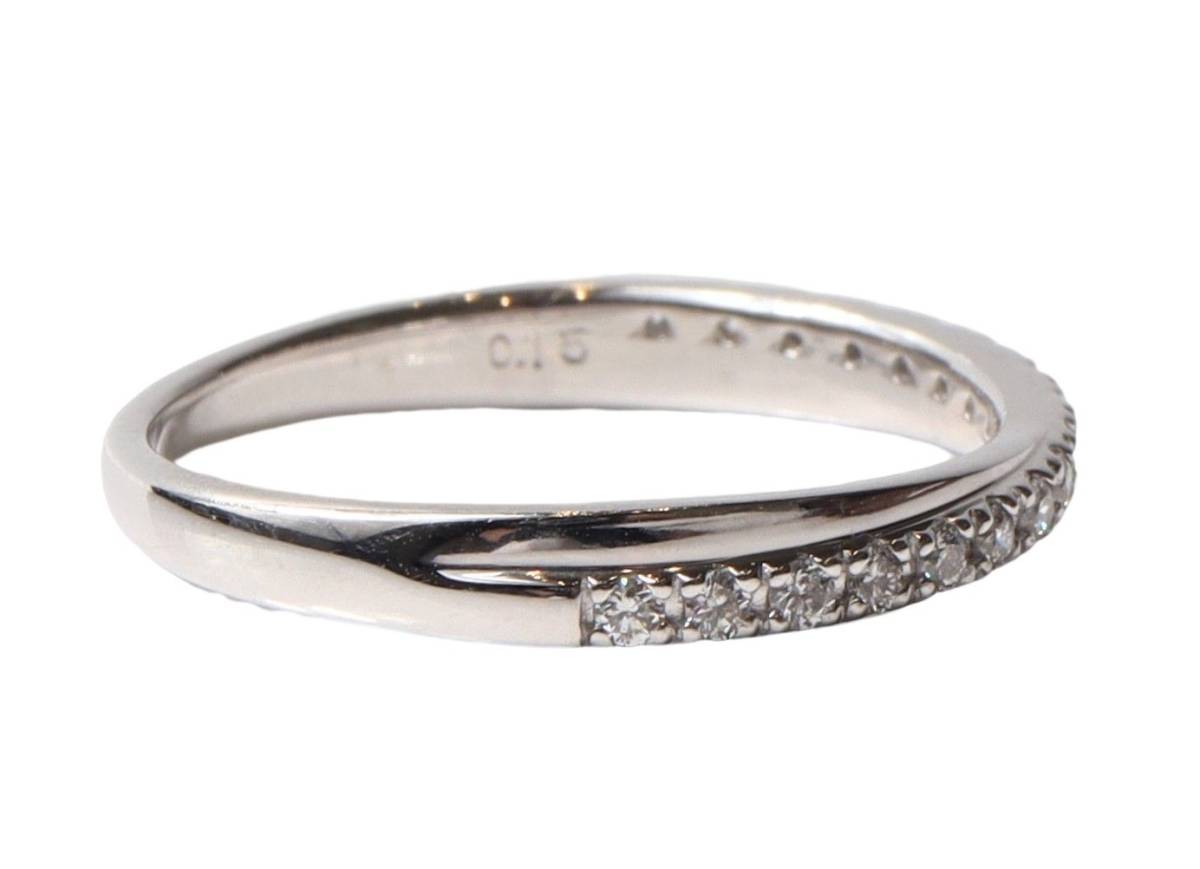 Pt900 デザイン リング ダイヤモンド 0.15ct 10号 プラチナ 指輪