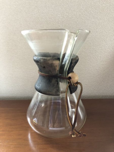 作家物★日本伝統の渋墨・柿渋染！好評！第３弾リメイク品「CHEMEX」「ケメックスCM-3」 用　取っ手 お洒落 カフェ ＣＡＦＥ_画像5