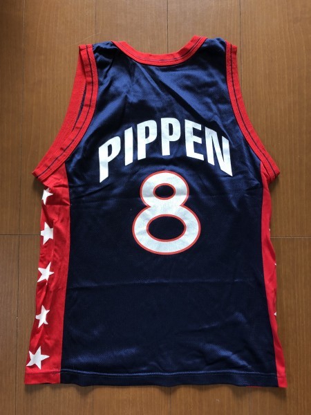 ★激希少！90's USA製 チャンピオン ドリームチーム ２ ピッペン ＰＩＰＰＥＮ シカゴ ブルズ ゲームシャツ タンクトップ NBA バスケット