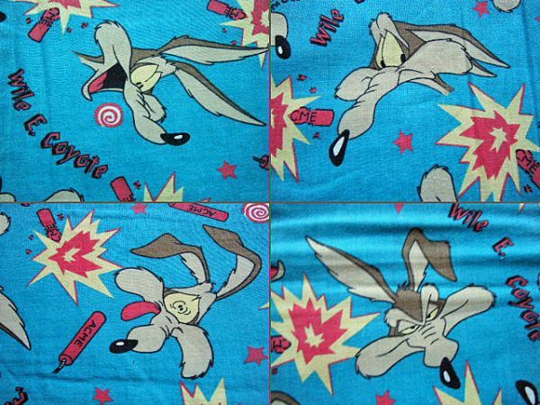  Neo * Vintage! очень редкий!*wai Lee койот Wile E. Coyote подушка покрытие Bugs Bunny переделка ткань Looney Tunes akme фирма 
