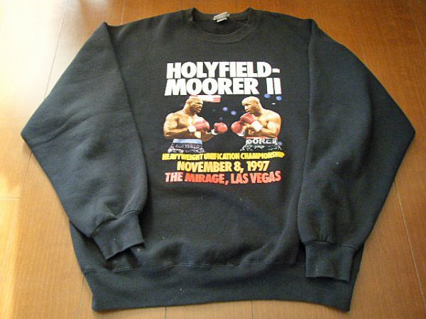 ★１９９７年　ホリフィールドｖｓモーラー　ビンテージ　ＶＩＮＴＡＧＥ　ボクシング　ＢＯＸＩＮＧ　スウェット　ｓｗｅａｔ　ラスベガス