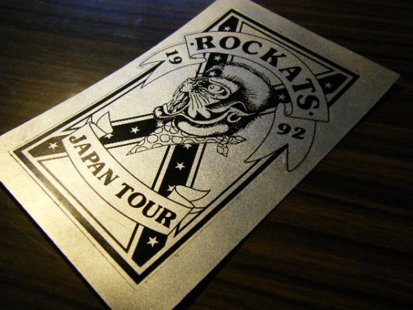  ultra rare *1992 year [THE ROCKATS]JAPAN TOUR Japan Tour The *rokatsu sticker sma tea Smith Neo rockabilly 