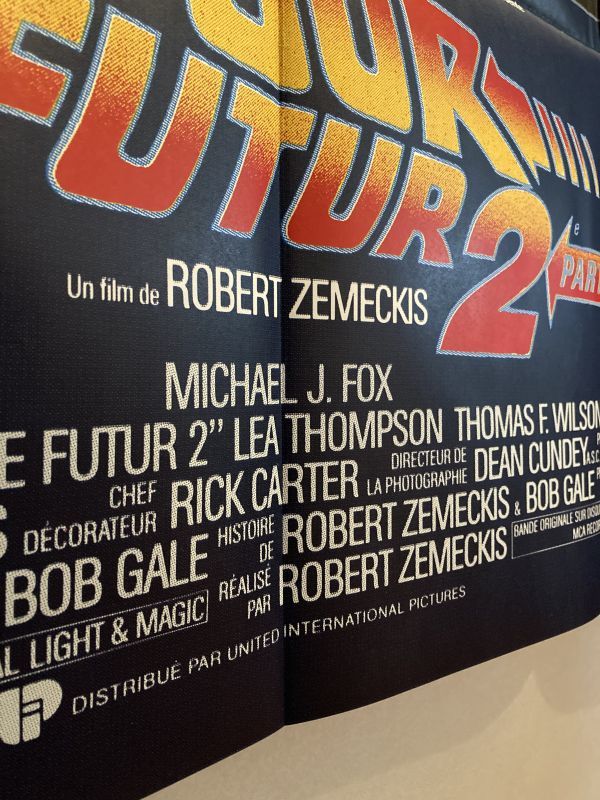 レア！フランス版 1989年「バックトゥザフューチャー２」Back to the FutureⅡ 超特大 ポスターマイケル J フォックス 古着屋 NIKE ナイキ_画像5